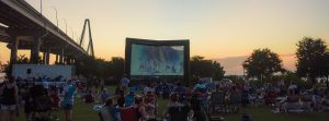 Movies in the Park sunset