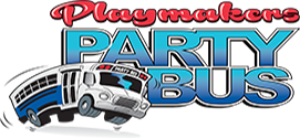 Playmakers party bus logo in Mount Pleasant, SC