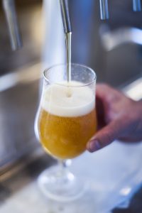 Beer poured at Westbrook Brewery